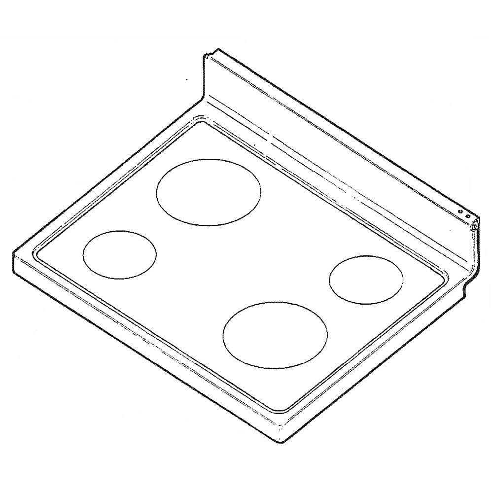 GE Part #wb57K10143, Ran Main Top Assembly | 33.10 x 28.30 x 8.20