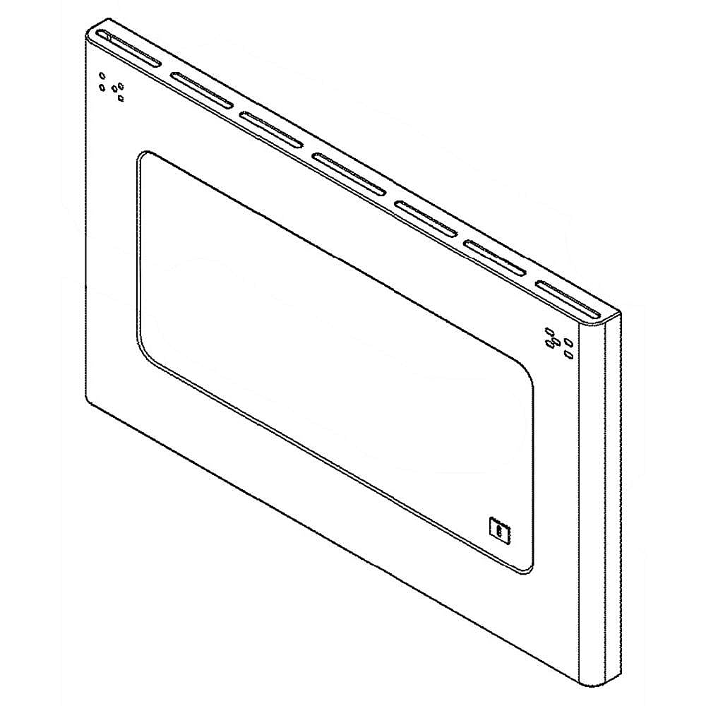 GE Part #wb57K10154, Ran Oven Door Outer Panel | 33.50 x 26.00 x 3.50