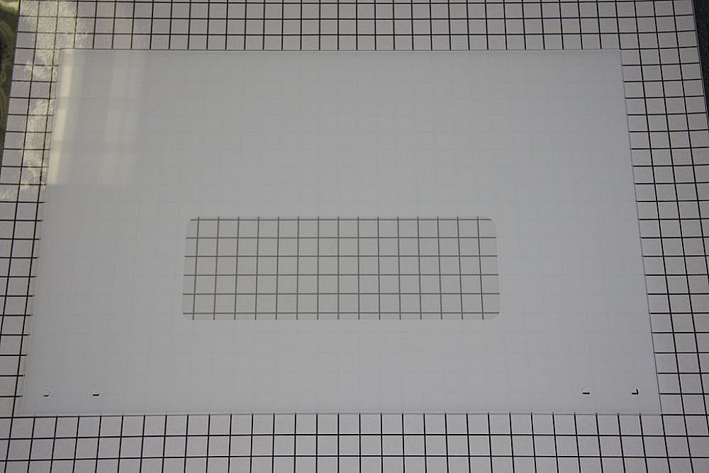 Photo of Range Oven Door Outer Panel (White) from Repair Parts Direct