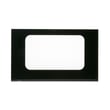 Range Oven Door Outer Panel (black) for GE JDP46BD2BB - Part WB57T10158