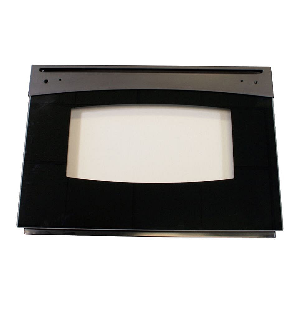 Photo of Range Oven Door Outer Panel Assembly (Black) from Repair Parts Direct