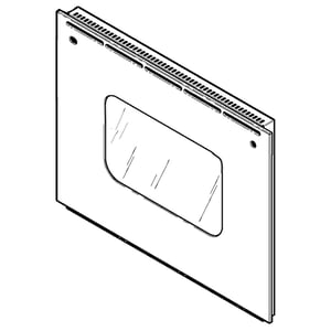 Range Oven Door Outer Panel (stainless) WB57T10267