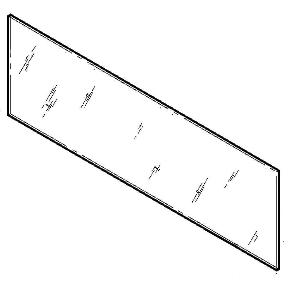 Part #wb57T10295, Oven Glass / 30.60 x 10.10 x 3.90