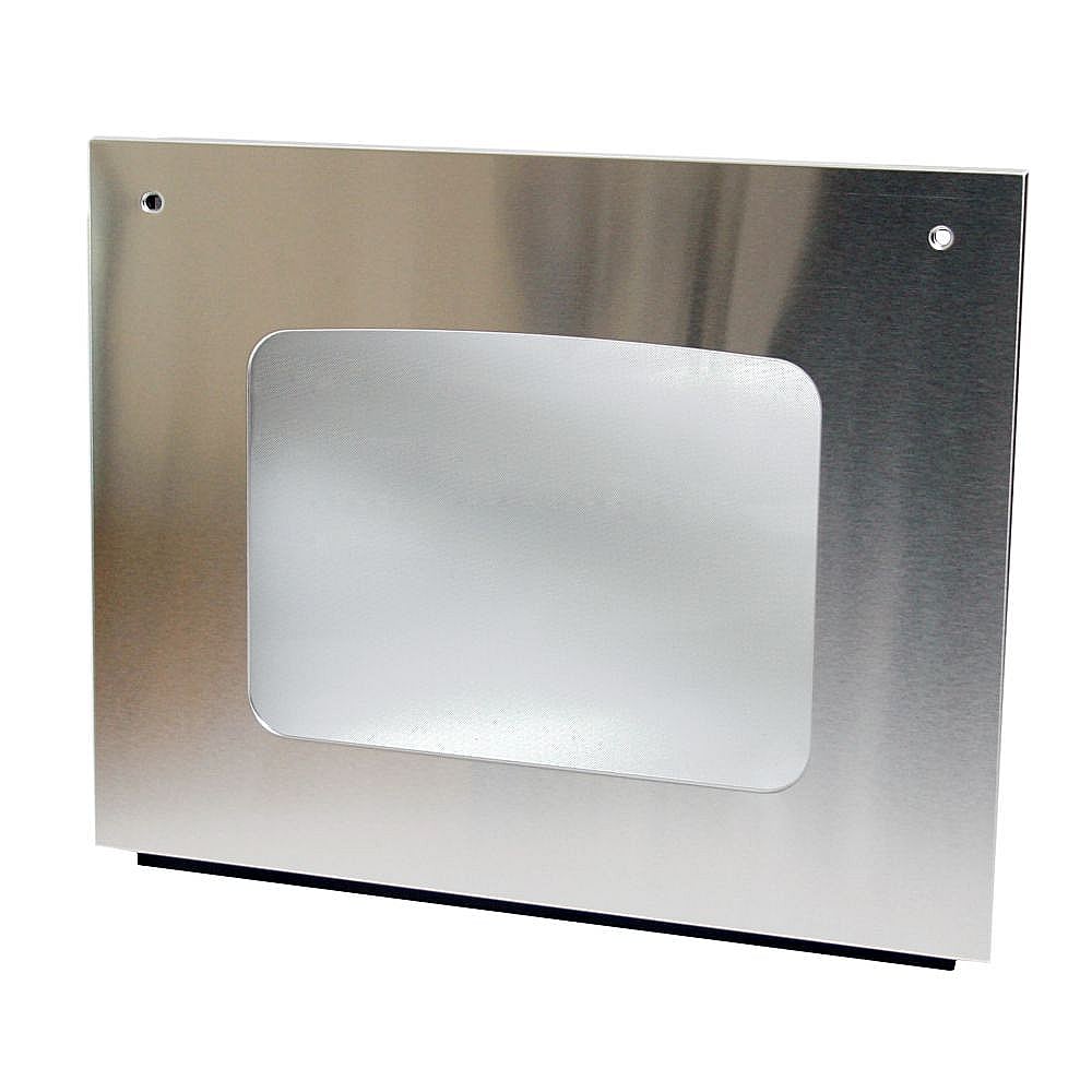 Part #wb57T10333, Wall Oven Door Outer Panel Assembly (Stainless) / 35.30 x 28.50 x 5.00