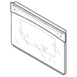 Range Oven Door Outer Panel (black) for GE PS905DP3BB - Part WB57T10348