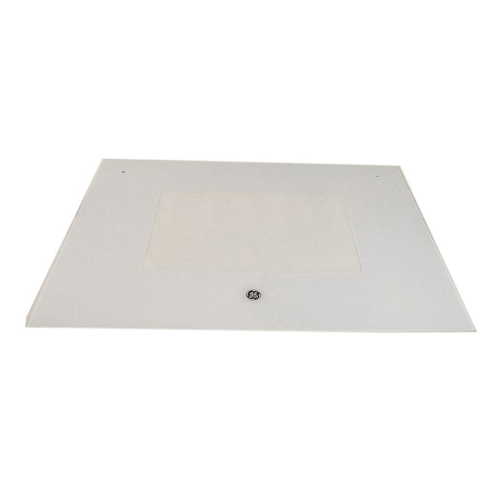 Part #wb57X20142, Range Oven Door Outer Panel (White) / 33.90 x 26.30 x 3.50