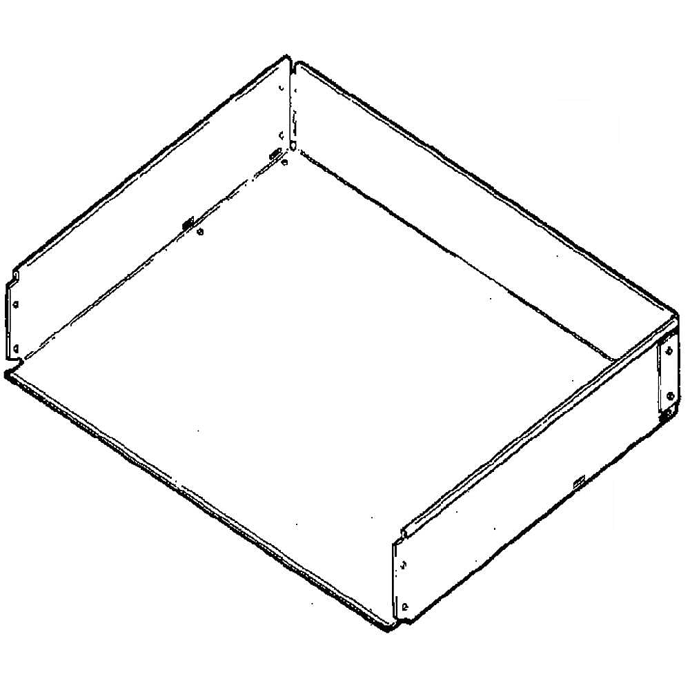 Part #wb58K10015, Range Broil Drawer / 26.20 x 20.60 x 6.50