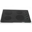 Cooktop Main Top (black) for GE JCP340BA1BB - Part WB61T10003