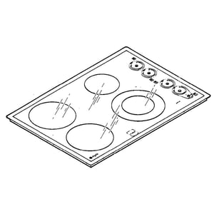 Cooktop Main Top Assembly WB61T10005