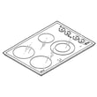 Cooktop Main Top Assembly for GE JP350AA2AA - Part WB61T10005
