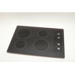 Cooktop Glass Main Top (black) for GE JP340BC1BB - Part WB61T10096