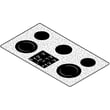 Cooktop Main Top for GE JP969WH1WW - Part WB61T10121