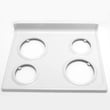 Range Main Top (biscuit) for Hotpoint RB757CH2CC - Part WB62K10079