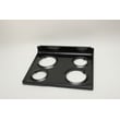 Range Main Top (black) for Hotpoint RB757CH2CC - Part WB62K10085