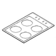 Cooktop Main Top (white) for GE JGP319EJ1CT - Part WB62K10088