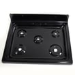 Range Main Top (black) for GE JGB282SET3SS - Part WB62K10148