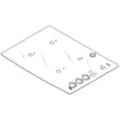 Cooktop Main Top for GE JGP940BEK2BB - Part WB62T10345