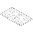 Cooktop Main Top (stainless) for GE JGP630SEK2SS - Part WB62T10370