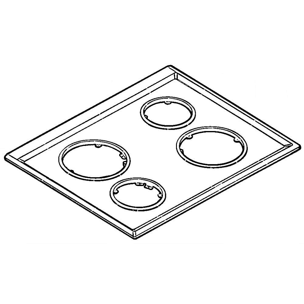 GE Part #wb62T10426, Main Top | 41.10 x 25.20 x 2.90