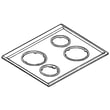 Range Main Top Assembly for GE JCSP38DN1BB - Part WB62T10427