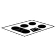 Cooktop Main Top Assembly for GE PP962BM1BB - Part WB62T10552