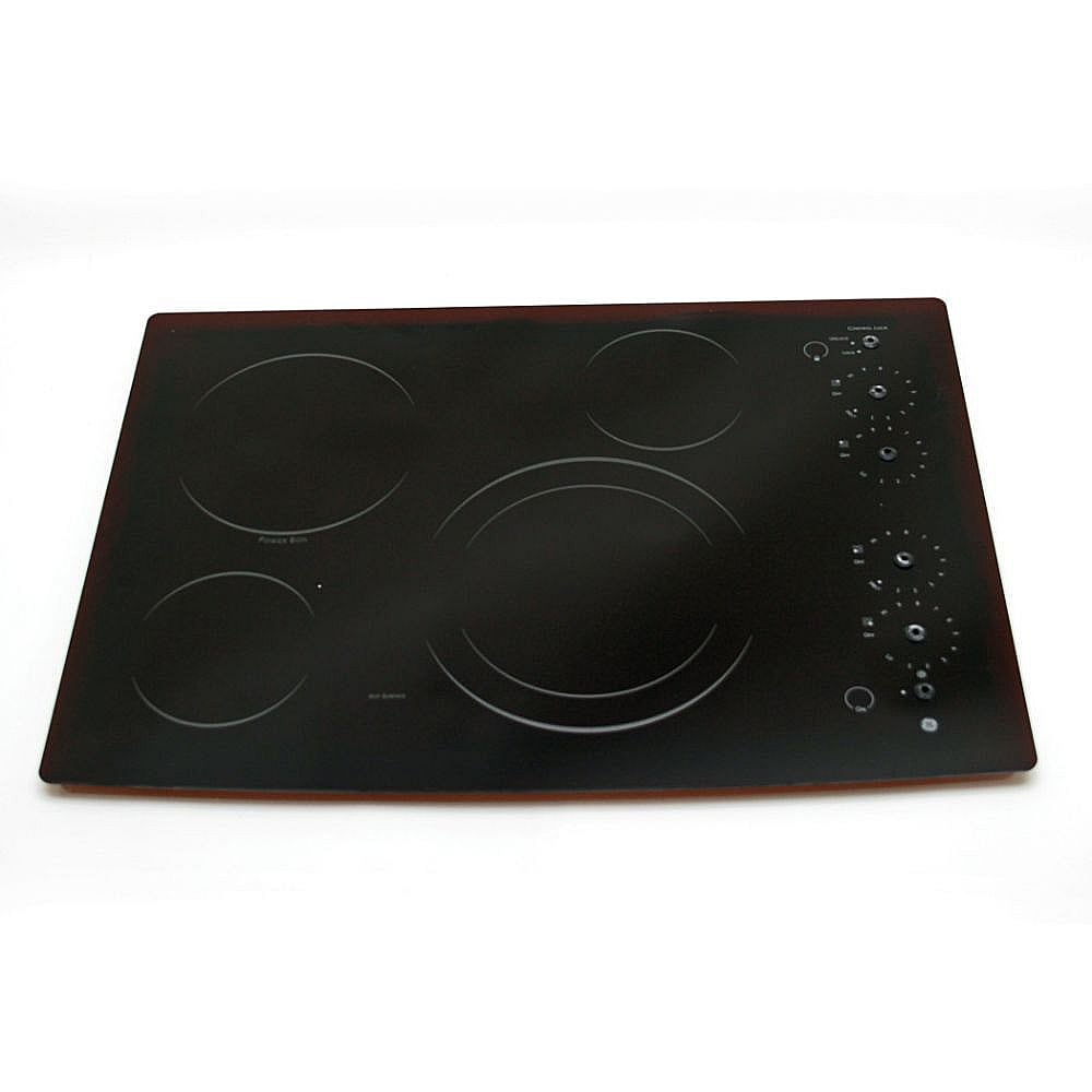 Part #wb62T10577, Cooktop Main Top (Black) / 35.00 x 28.30 x 4.80