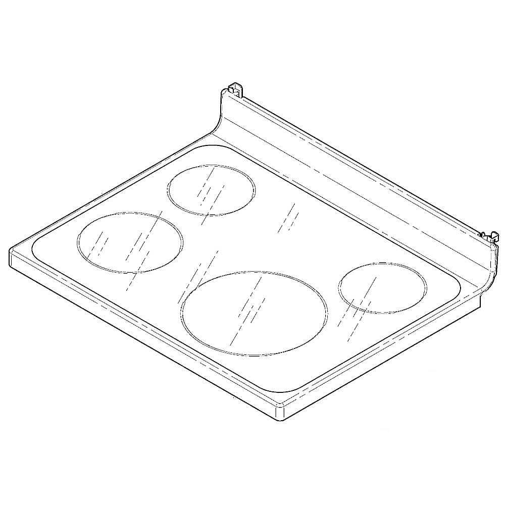 GE Part #wb62T10622, Ran Main Top Assembly | 41.40 x 26.40 x 5.40