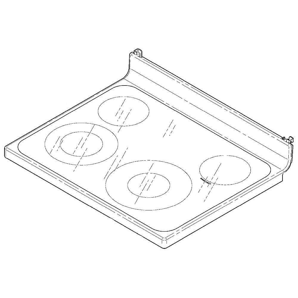 GE Part #wb62T10628, Ran Main Top Assembly | 35.20 x 30.70 x 9.80