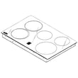 Main Top for GE JSP42CK5CC - Part WB62T10703