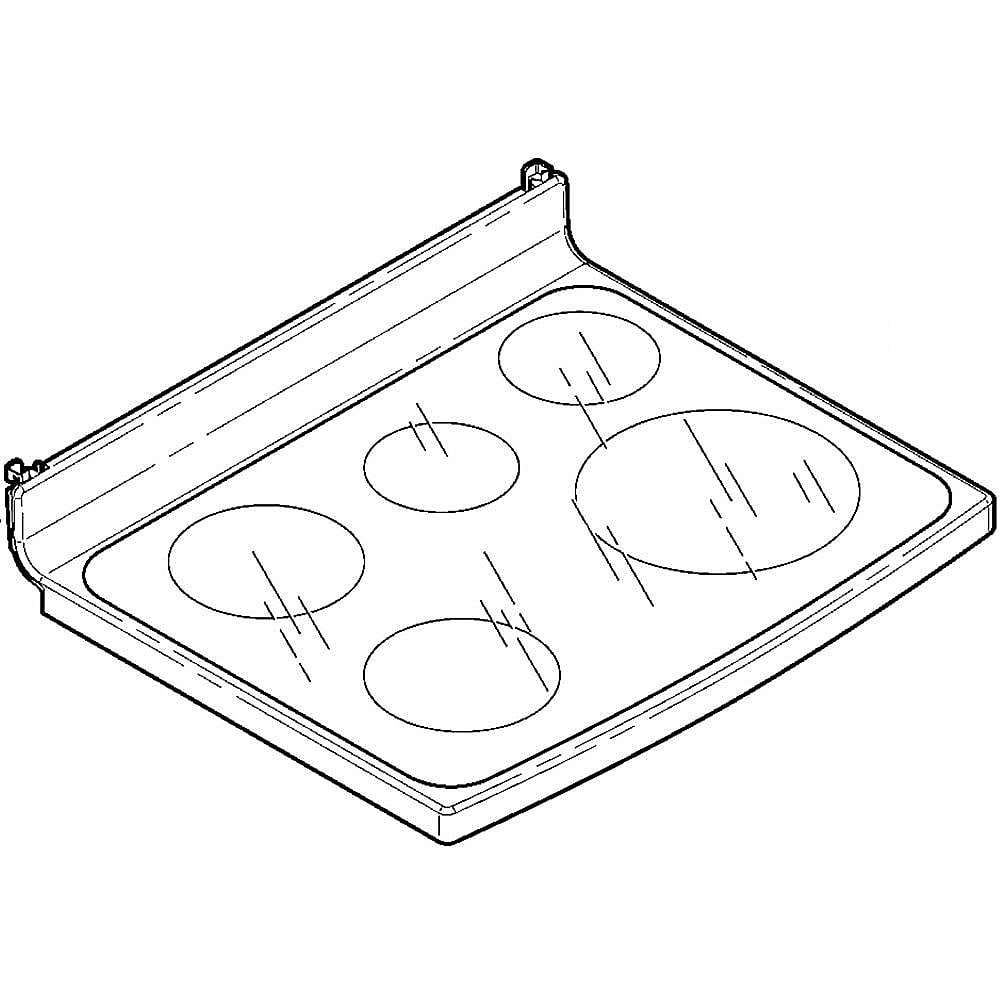GE Part #wb62T10751, Ran Main Top Assembly | 35.50 x 30.70 x 9.60