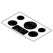 Cooktop Main Top Assembly for GE JP656DD1BB - Part WB62T10845