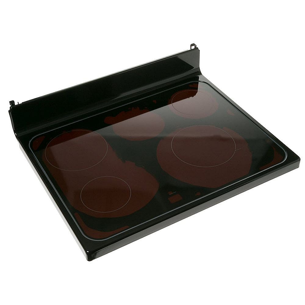 Part #wb62X20907, Ge Range Main Top, Black / 35.00 x 31.00 x 9.70