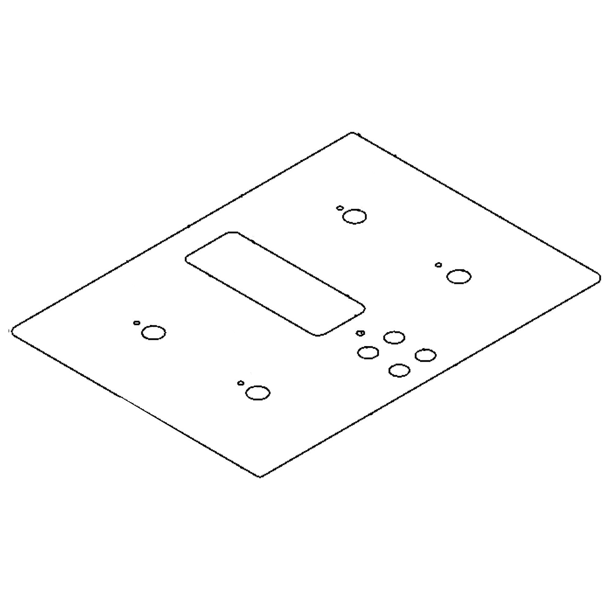 GE Part #wb62X21209, Cooktop Main Top | 37.90 x 28.90 x 10.00