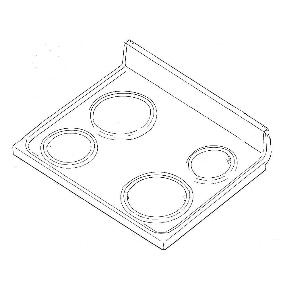 Part #wb62X21354, Range Main Top / 33.00 x 28.10 x 8.10