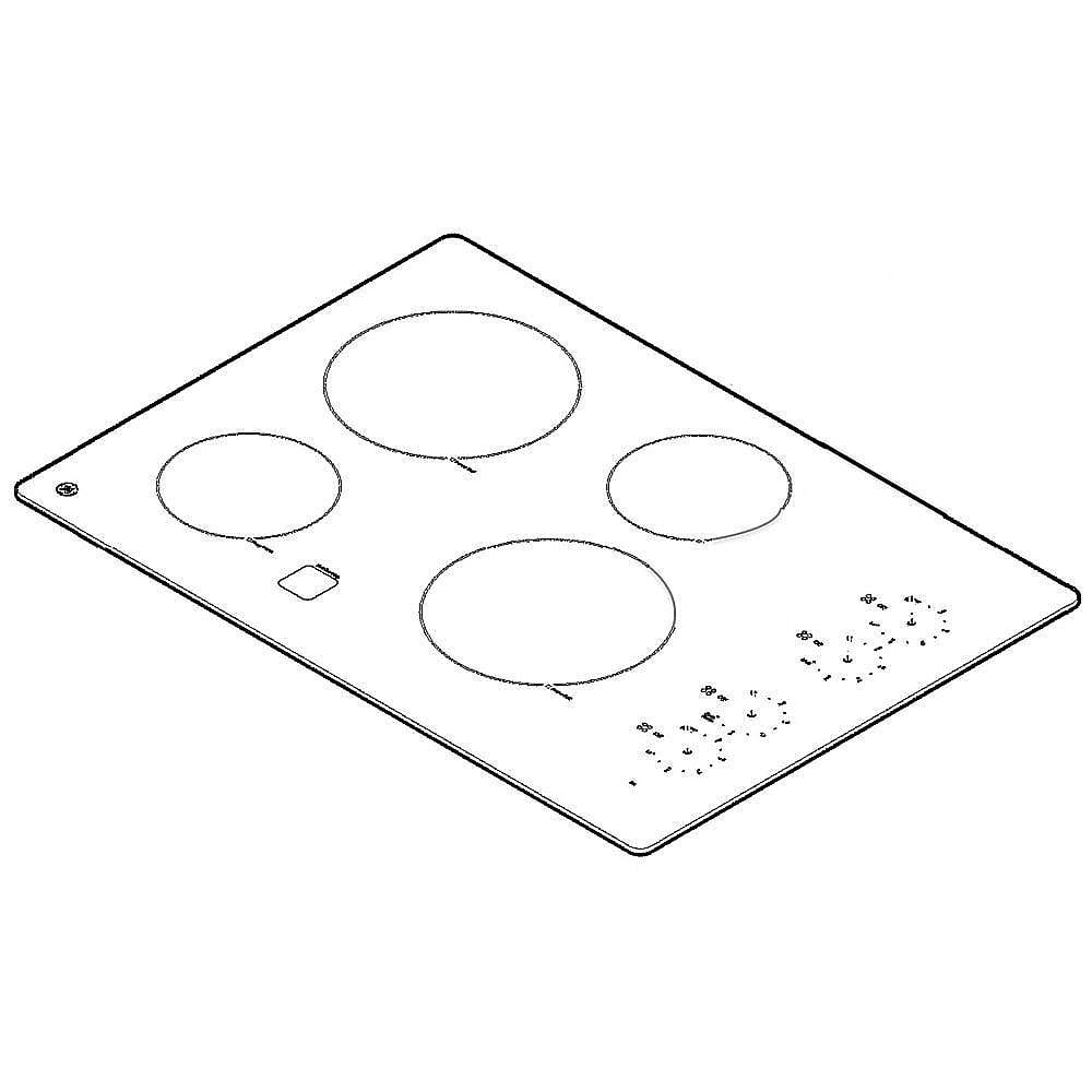 Part #wb62X24101, Cooktop Main Top / 36.90 x 26.10 x 5.30