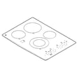 Cooktop Main Top for GE JP3530SJ1SS - Part WB62X24107