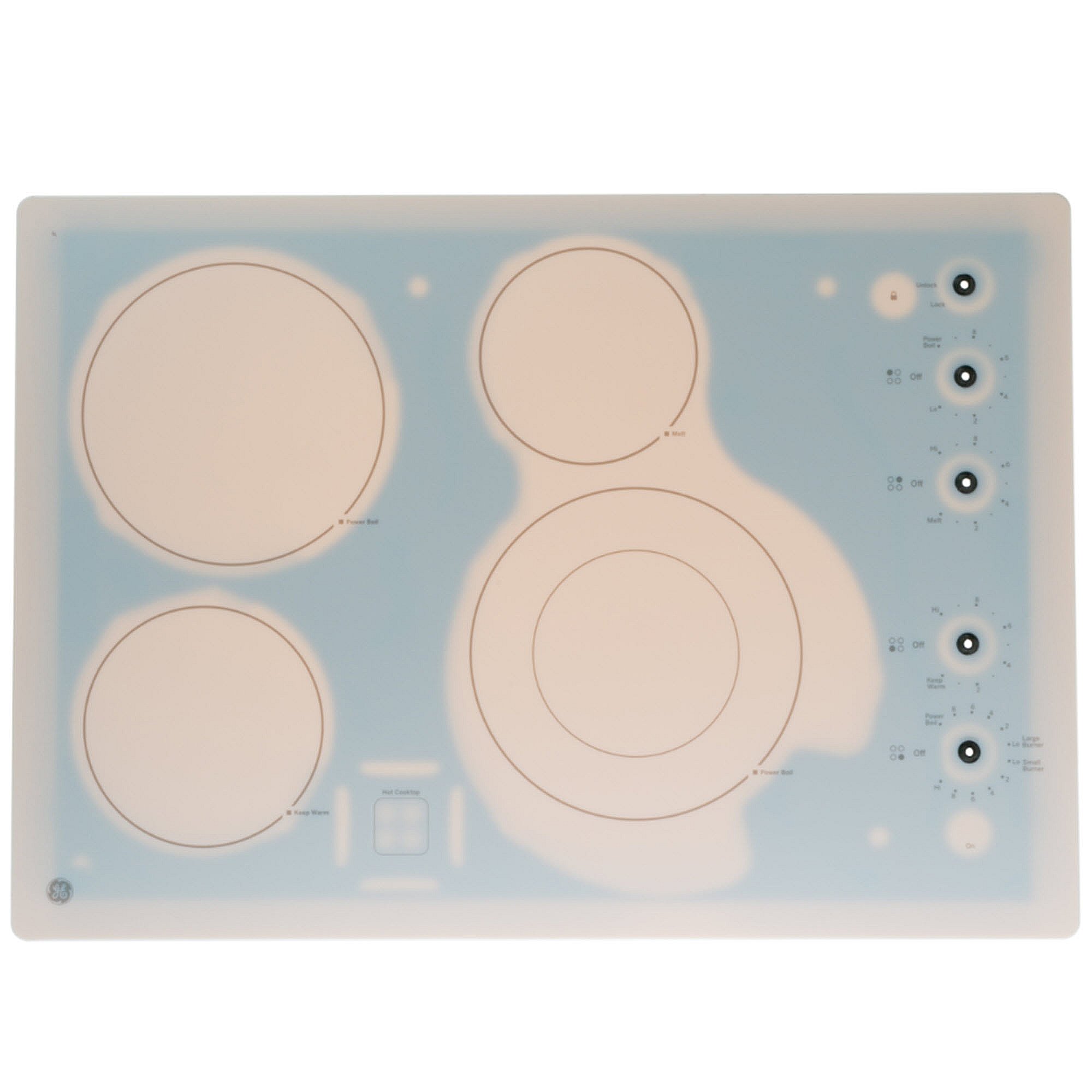 GE Part #wb62X24113, Maintop Glass & Frame A