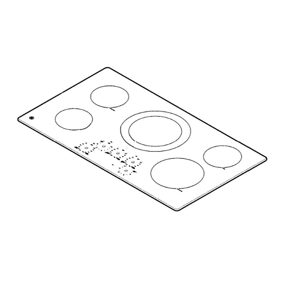 Part #wb62X43027, Cooktop Main Top (Replaces Wb62X24188)