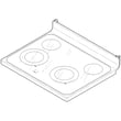 Range Main Top Assembly (black) for GE JB645DK6BB - Part WB62X26649