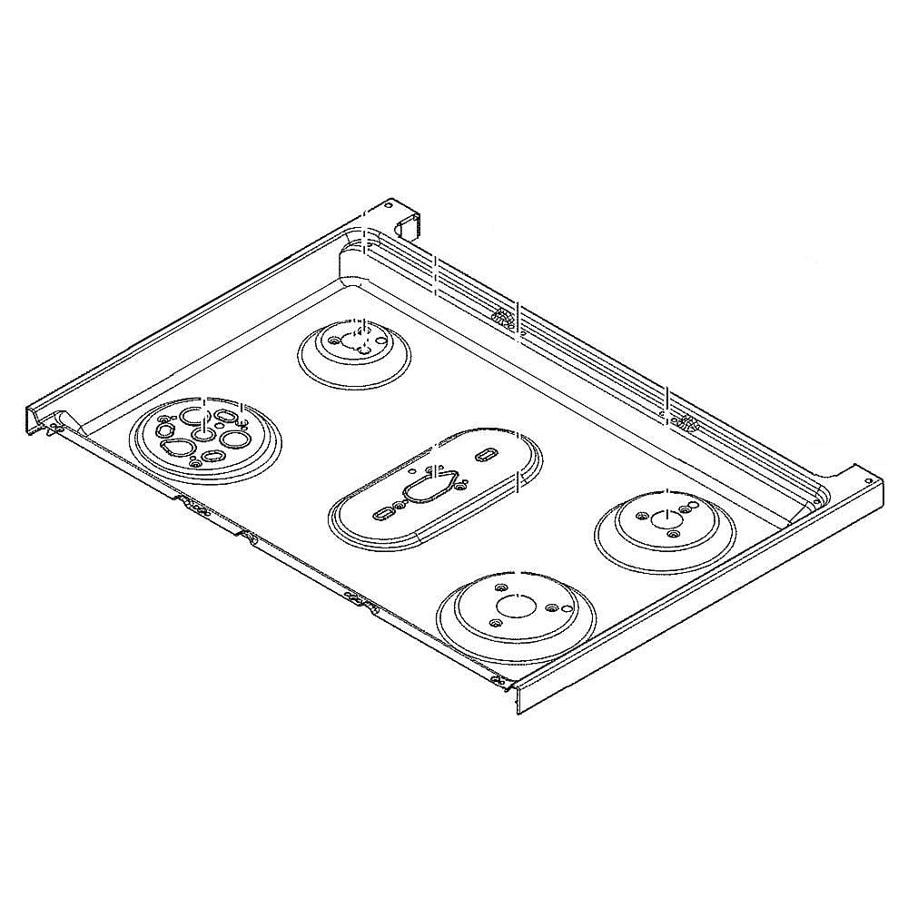 Part #wb62X28231, Range Main Top (Stainless) / 32.30 x 22.70 x 2.50