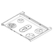 Range Main Top (stainless) for GE P2S930YP2FS - Part WB62X28231