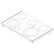 Range Main Top for GE JS760SL2SS - Part WB62X45228