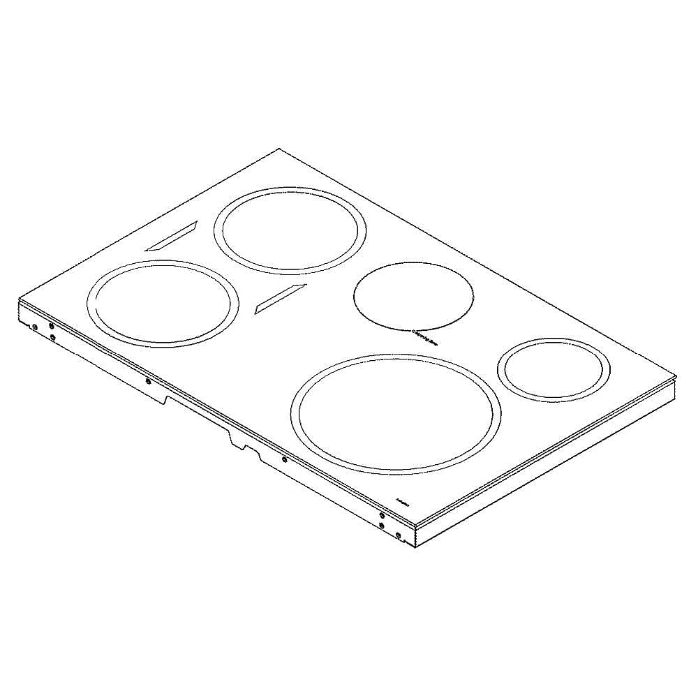Part #wb62X42006, G.e. Cooktop Main Top (Replaces Wb62X29197)