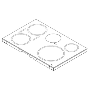 Cooktop Main Top (replaces Wb62x29197) WB62X42006