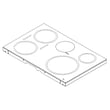 G.e. Cooktop Main Top for GE PHS93EYP1FS - Part WB62X42006