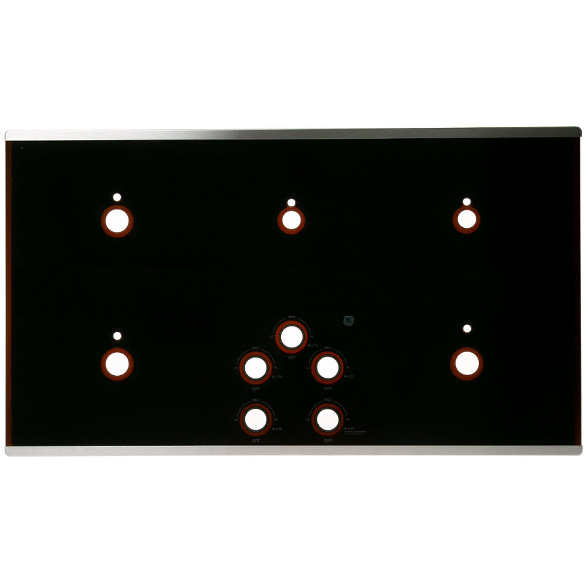 Part #wb62X29346, Ge Maintop Glass And Trim Asm 36 Bk
