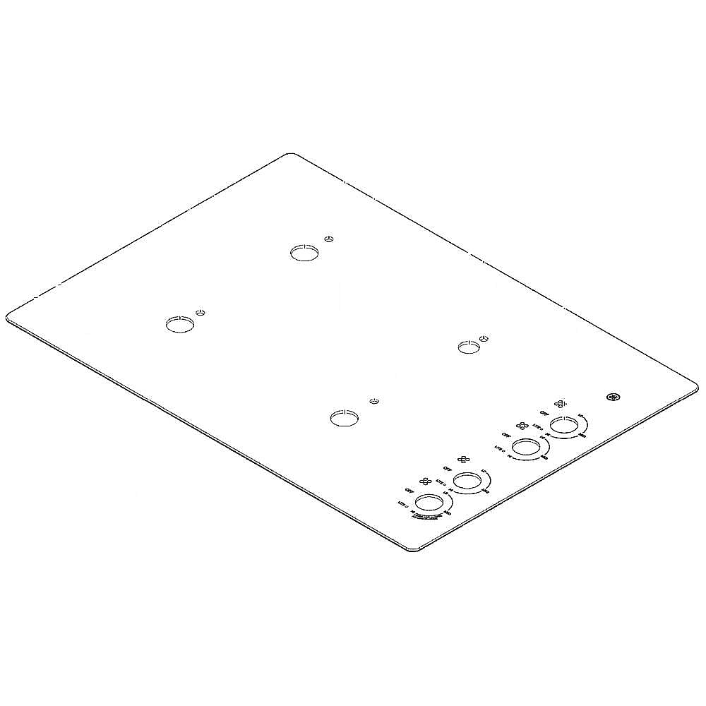 GE Part #wb62X29435, Cooktop Main Top
