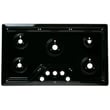 Black Stainless 36" Maintop for GE PGP7036BM1TS - Part WB62X31787