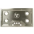 Ge Cooktop Main Top (stainless) for GE ZGU36RSL2SS - Part WB62X36686
