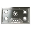 Stainlessmaintop Glass & Frame 36 for GE ZGU36ESL3SS - Part WB62X36687